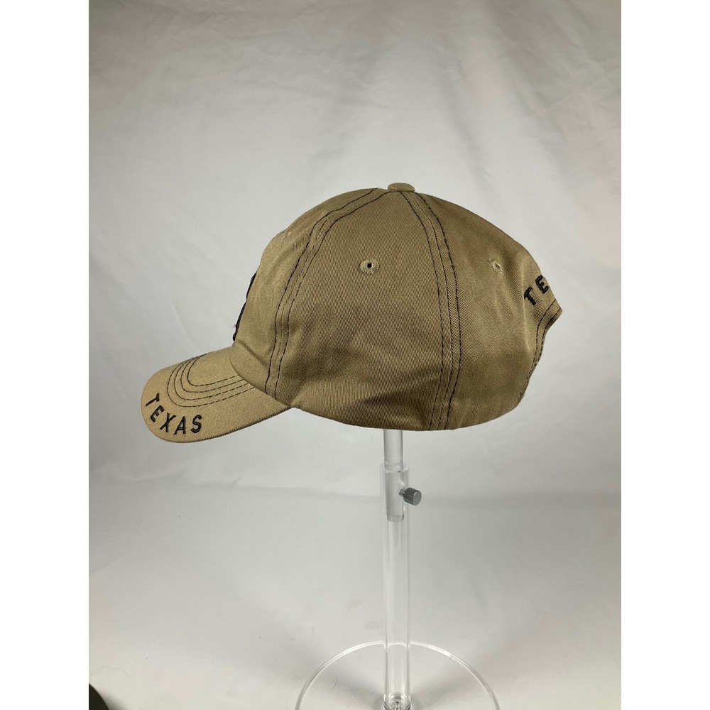 Texas TX Embroidered Baseball Cap Khaki Tan Cotton Adjustable Dad Hat Mens - Picture 6 of 8